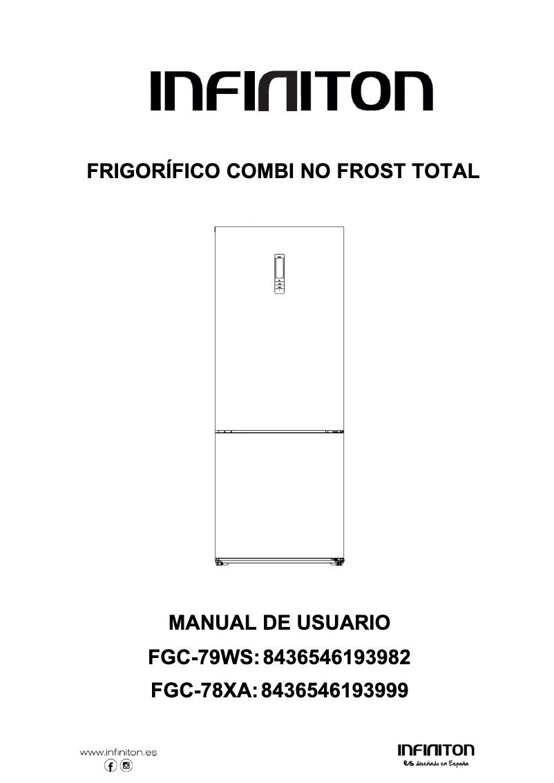 Page 1 de la notice Manuel utilisateur Infiniton FGC-79WS