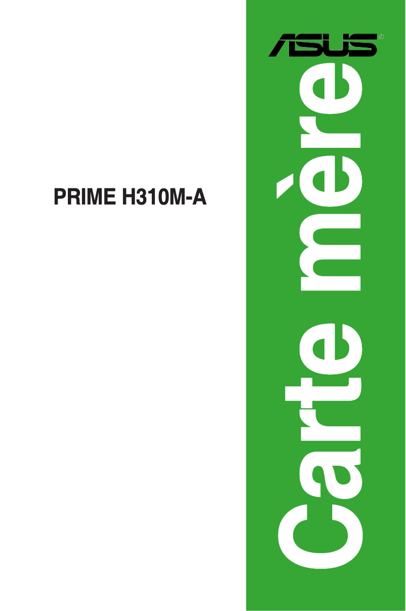 Page 1 de la notice Manuel utilisateur Asus PRIME H310M-A/CSM