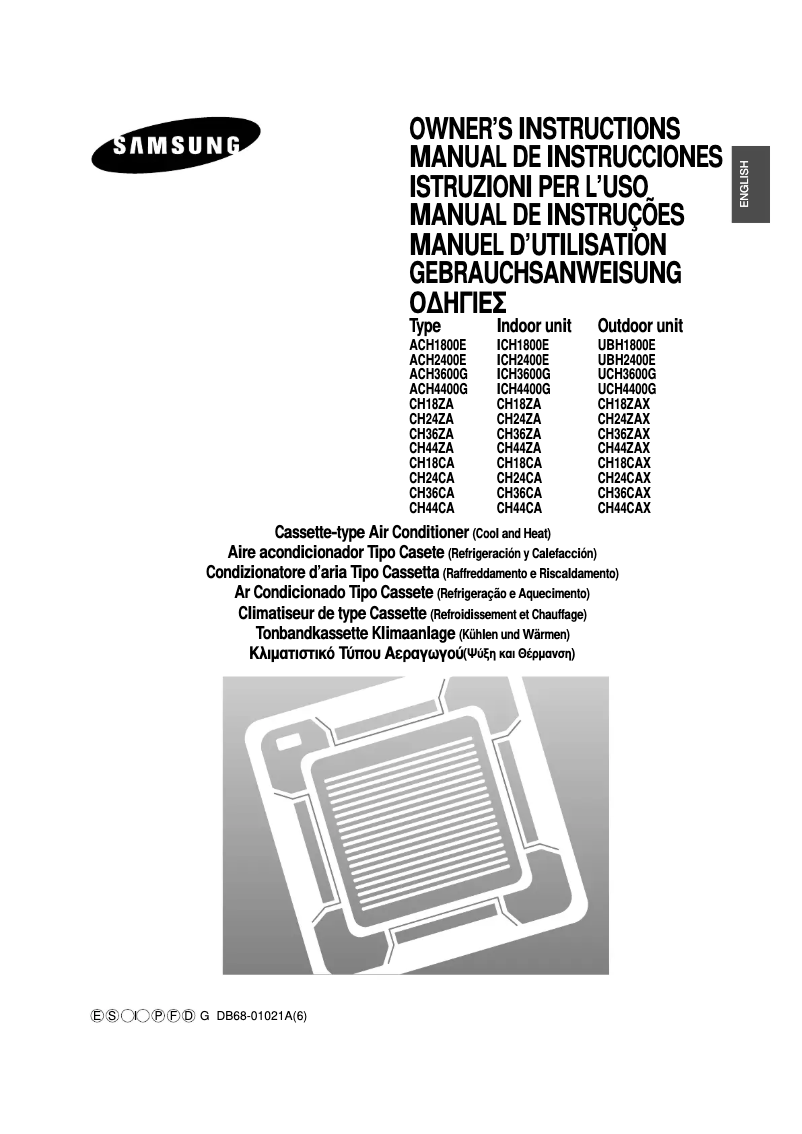 Page n°1 - Manuel utilisateur Samsung CH24ZA