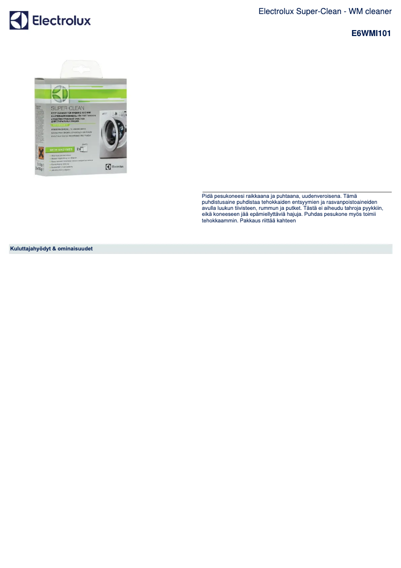 Página 1 del manual Manual de usuario AEG E6WMI101