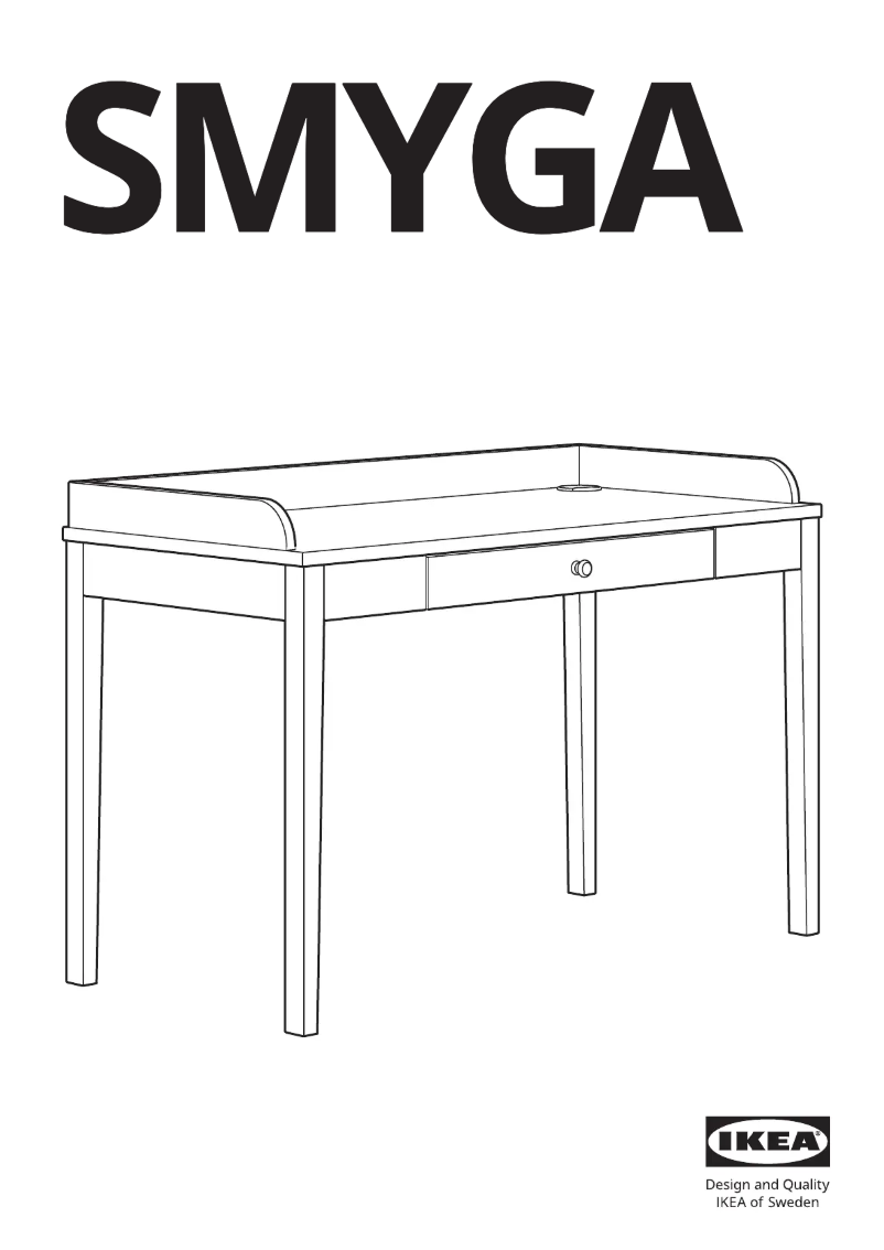 Page 1 de la notice Manuel utilisateur Ikea SMYGA 404.807.81