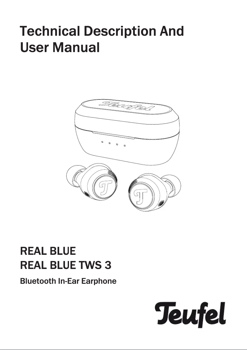 Image de la première page du manuel de l'appareil Real Blue TWS 3