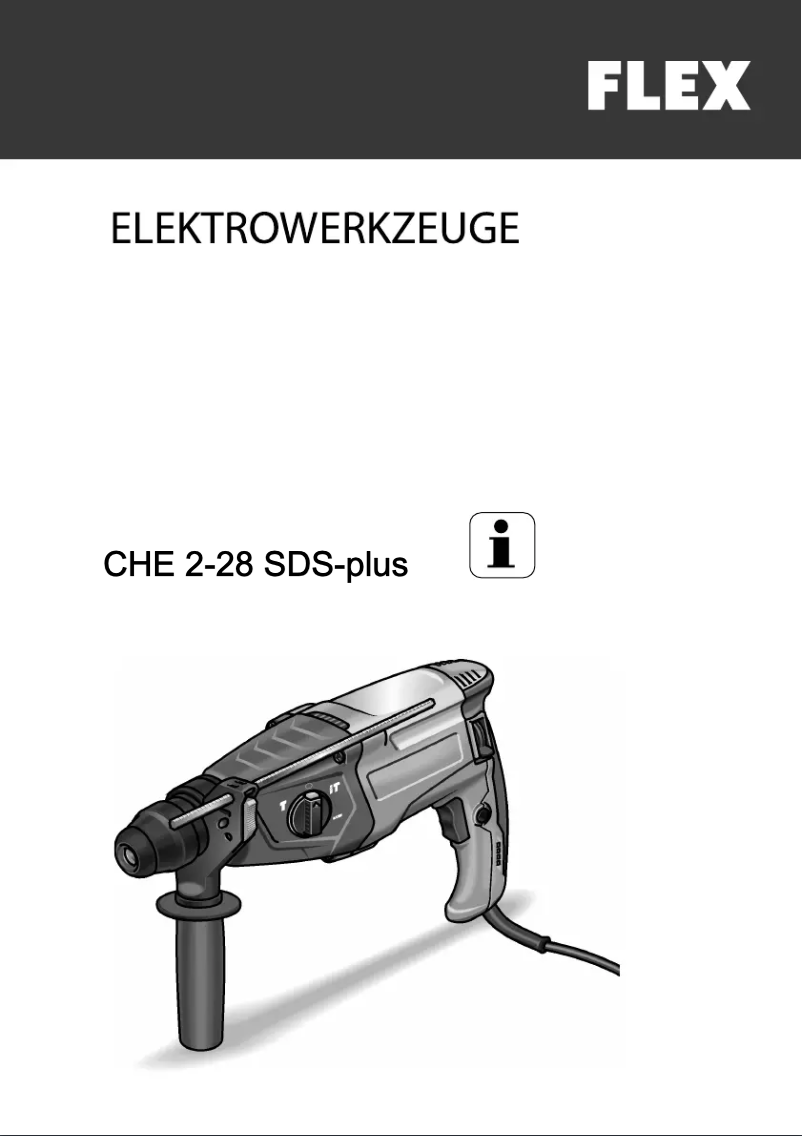 Page n°1 - Manuel utilisateur Flex CHE 2-28 SDS-plus