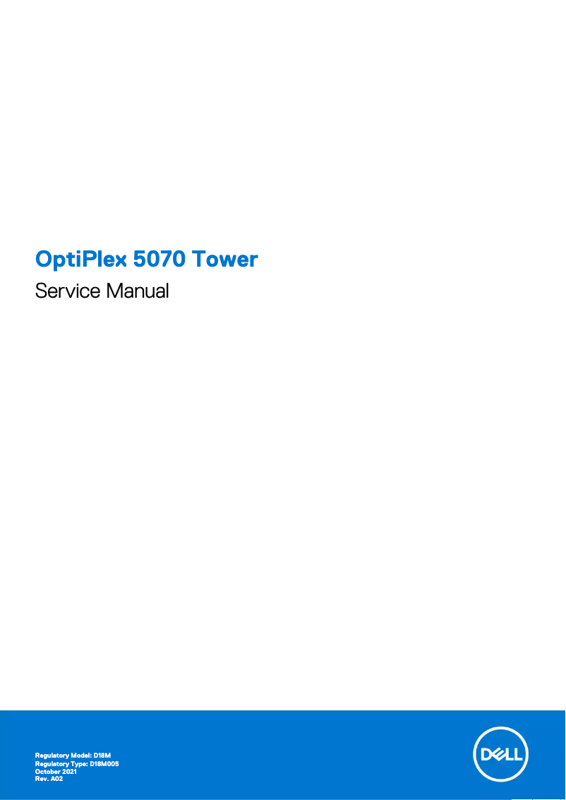 Image de la première page du manuel de l'appareil OptiPlex 5070 Tower