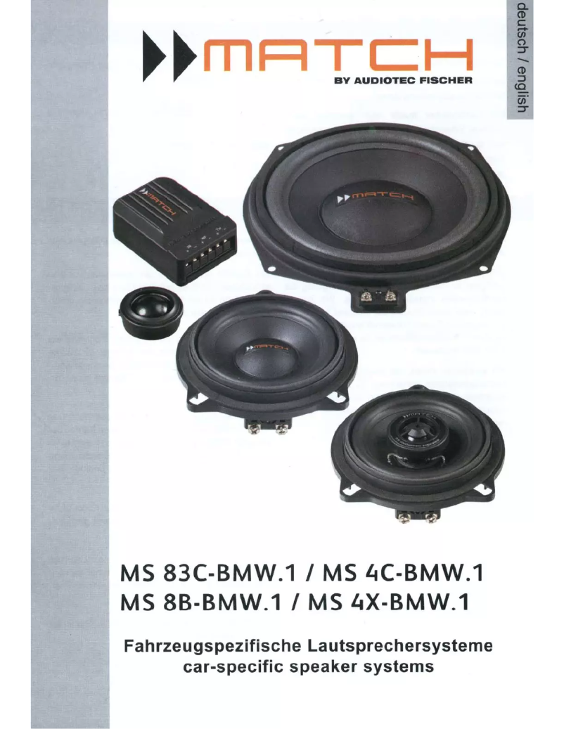 Page n°1 - Manuel utilisateur Match MS 42C-BMW
