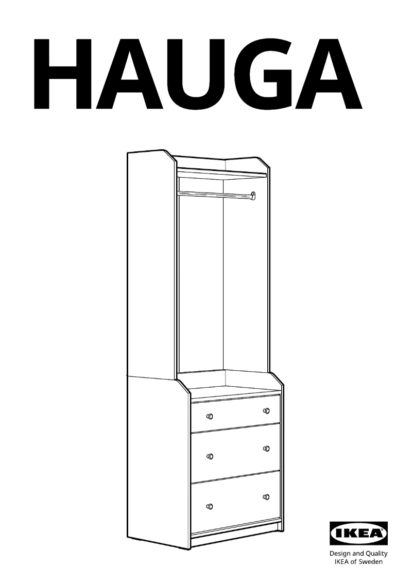 Página 1 del manual Manual de usuario Ikea HAUGA 704.569.25