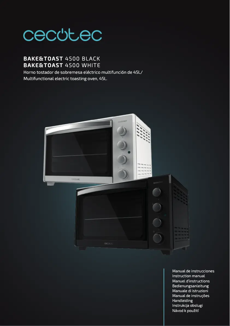 Page n°1 - Manuel utilisateur Cecotec Bake&Toast 4500
