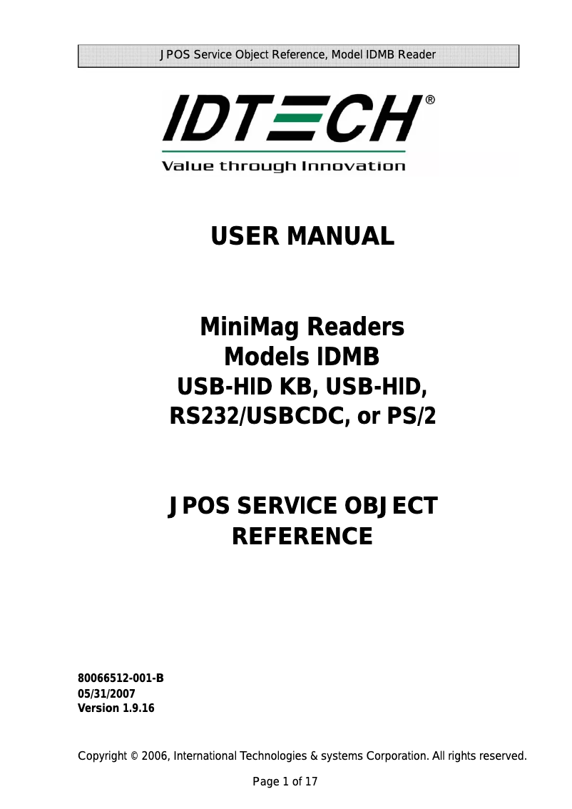 Image de la première page du manuel de l'appareil MiniMag Duo