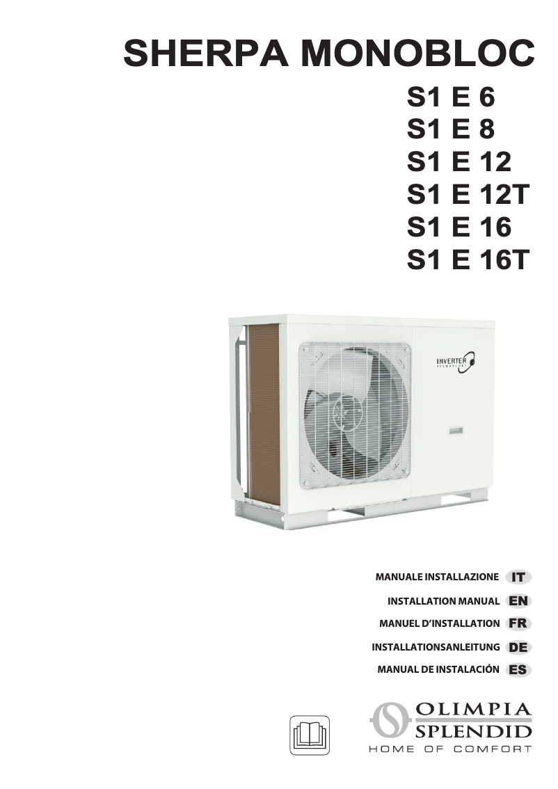 Image de la première page du manuel de l'appareil Sherpa Monobloc S1 E