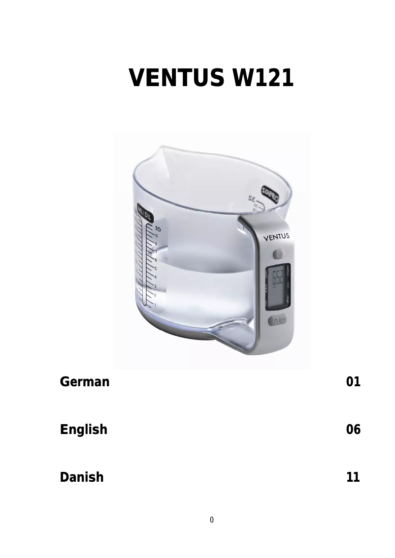 Page 1 de la notice Manuel utilisateur Ventus W121