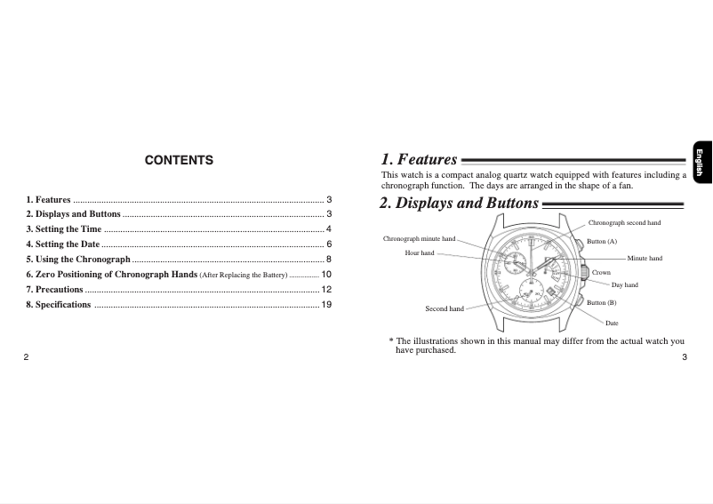 Página 1 del manual Manual de usuario Citizen CAL F560