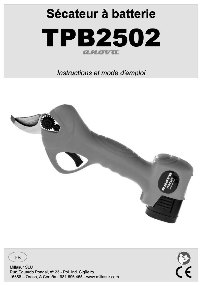 Página 1 del manual Manual de usuario Anova TPB2502