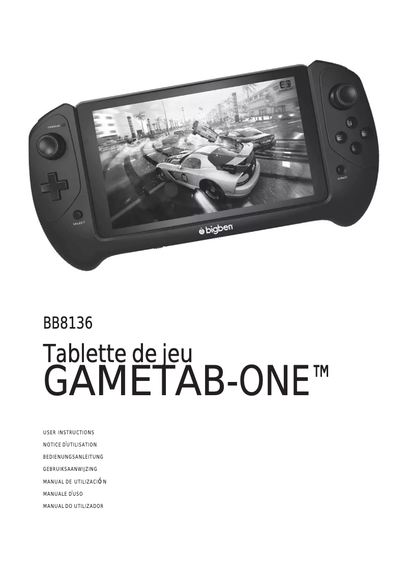 Page n°1 - Manuel utilisateur Bigben Interactive GAMETAB-ONE