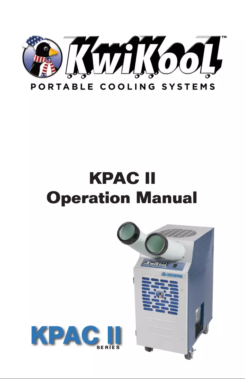 Page n°1 - Manuel utilisateur KwiKool KPAC2421-2