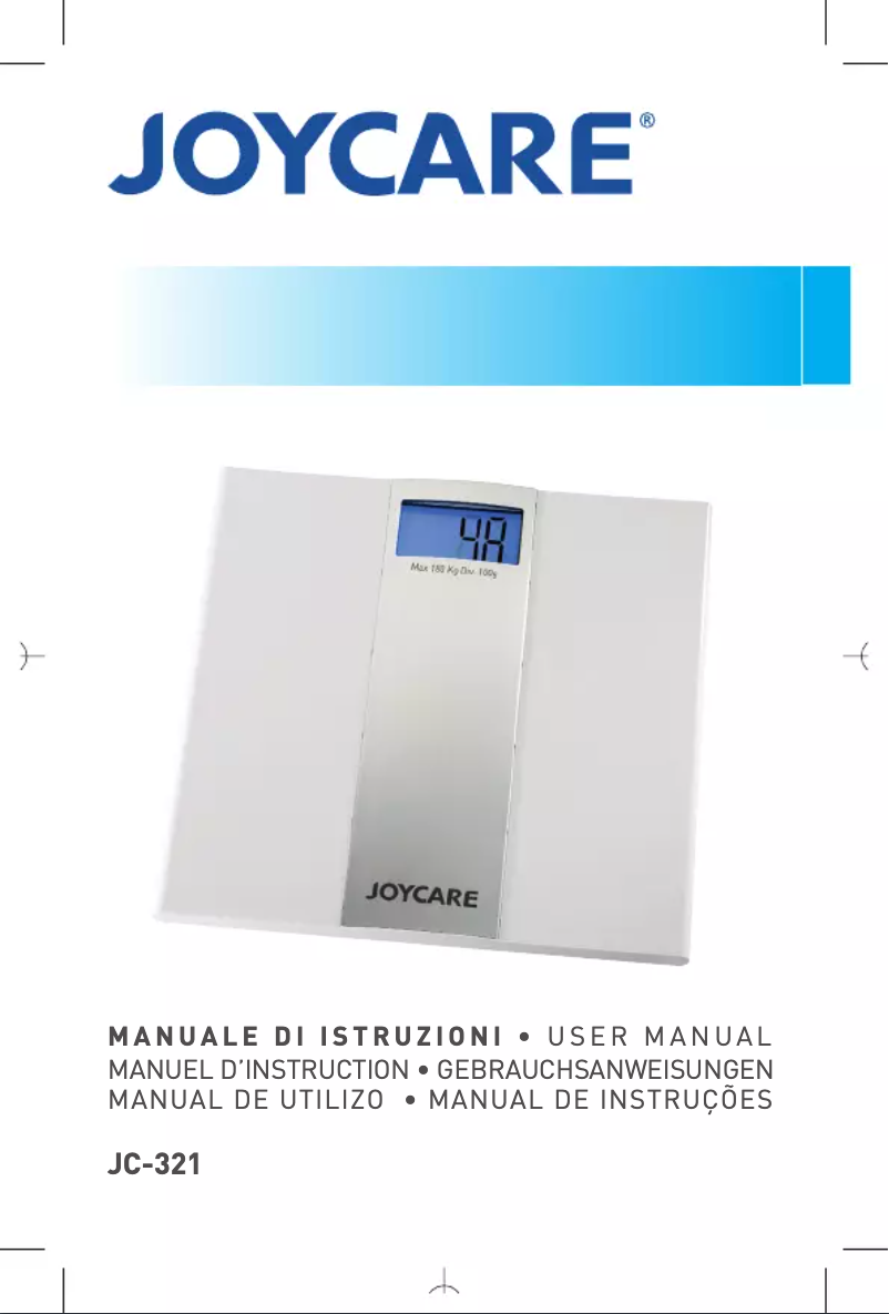 Page n°1 - Manuel utilisateur Joycare JC-321