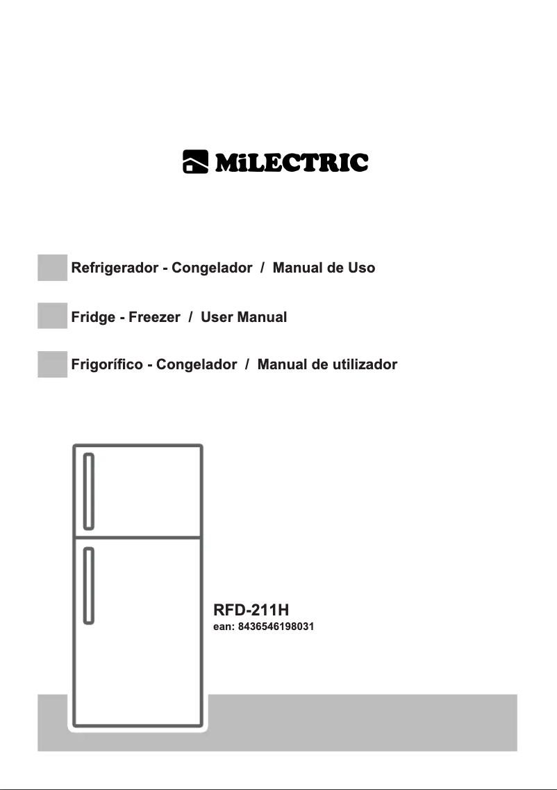 Page 1 de la notice Manuel utilisateur Milectric RFD-211H