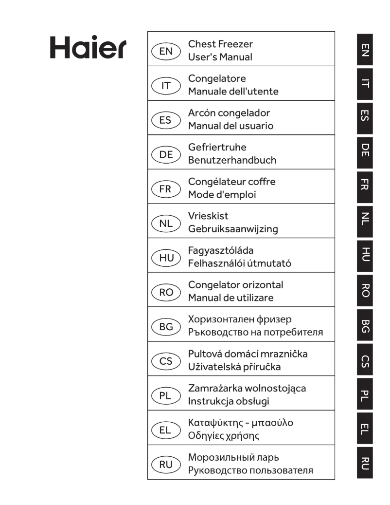 Page n°1 - Manuel utilisateur Haier HCE203R