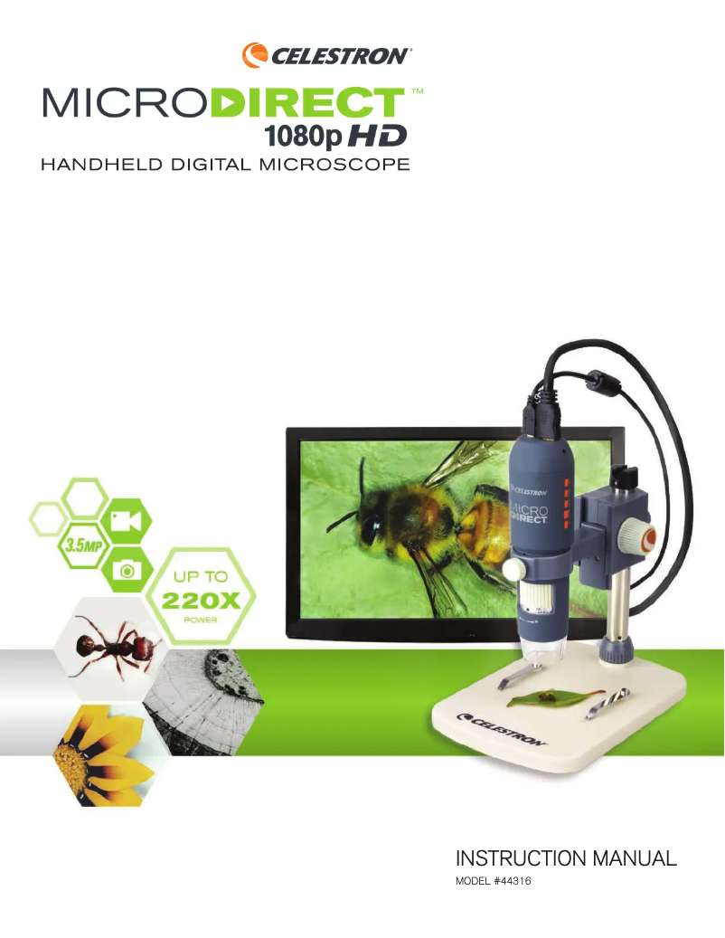 Page n°1 - Manuel utilisateur Celestron MicroDirect