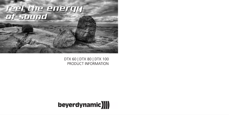 Image de la première page du manuel de l'appareil DTX 100