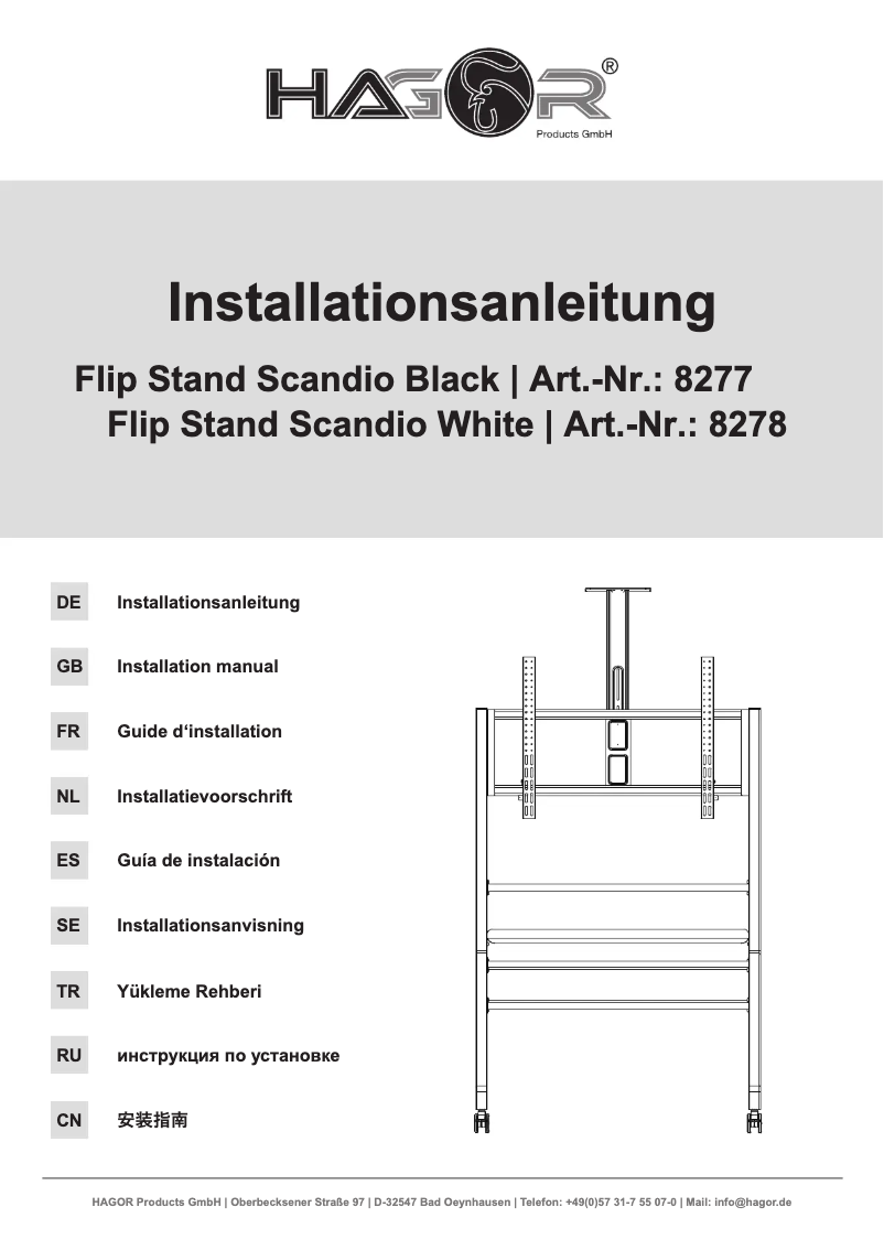 Page n°1 - Manuel utilisateur Hagor 8277