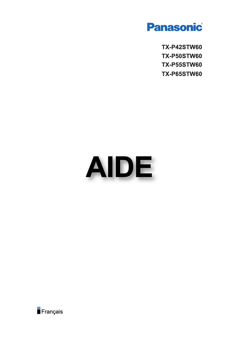 Page 1 de la notice Manuel utilisateur Panasonic Viera TX-P42STW60