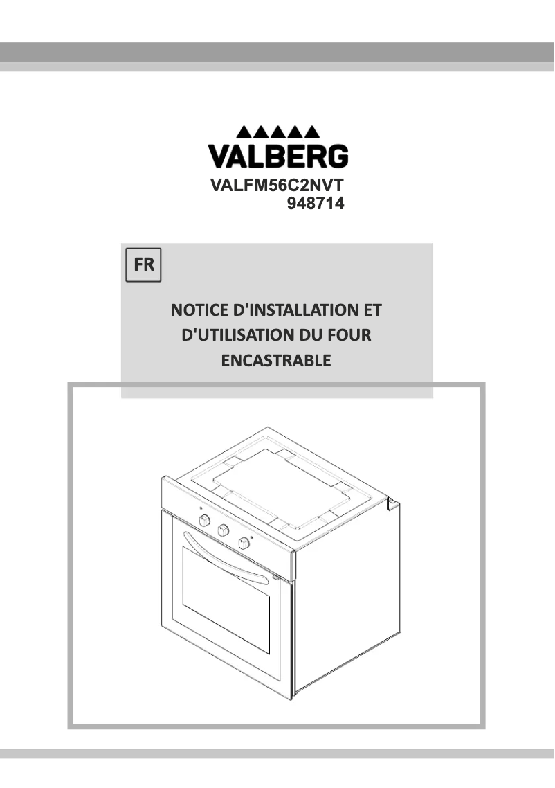 Page 1 de la notice Manuel utilisateur Valberg VAL FM 56C2 NVT