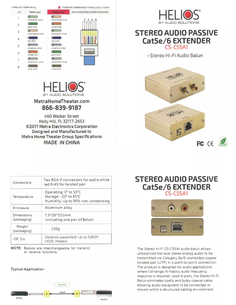 Page n°1 - Manuel utilisateur Metra CS-C5SA1