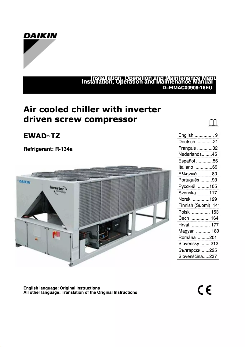 Image de la première page du manuel de l'appareil EWAD600TZPR