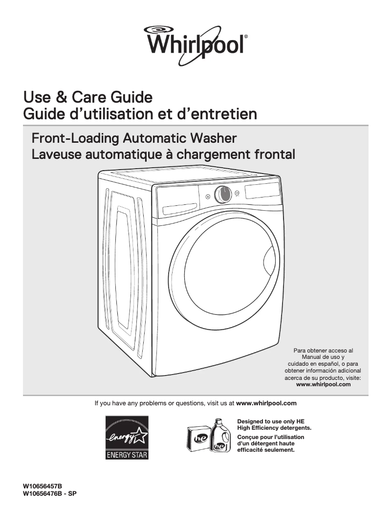 Page n°1 - Manuel utilisateur Whirlpool WFW72HEDW