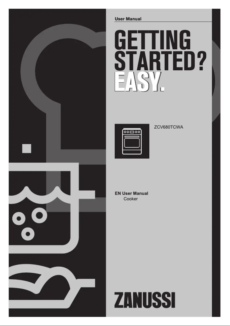 Page n°1 - Manuel utilisateur Zanussi ZCV680TCWA