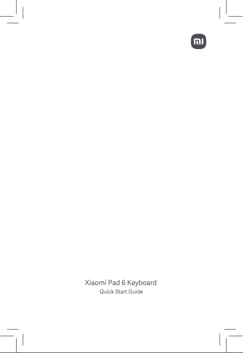 Page 1 de la notice Manuel utilisateur Xiaomi Mi Pad 6