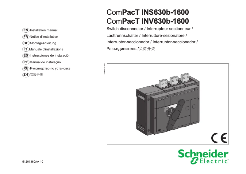 Page 1 de la notice Manuel utilisateur Schneider ComPact INV1000