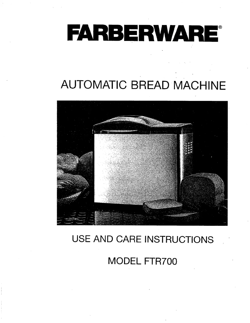 Imagen de la primera página del manual del dispositivo FTR700