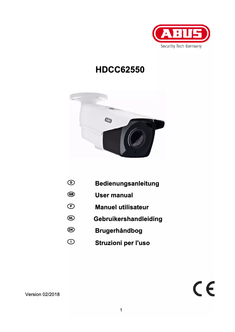 Page n°1 - Mode d'emploi Abus HDCC62550