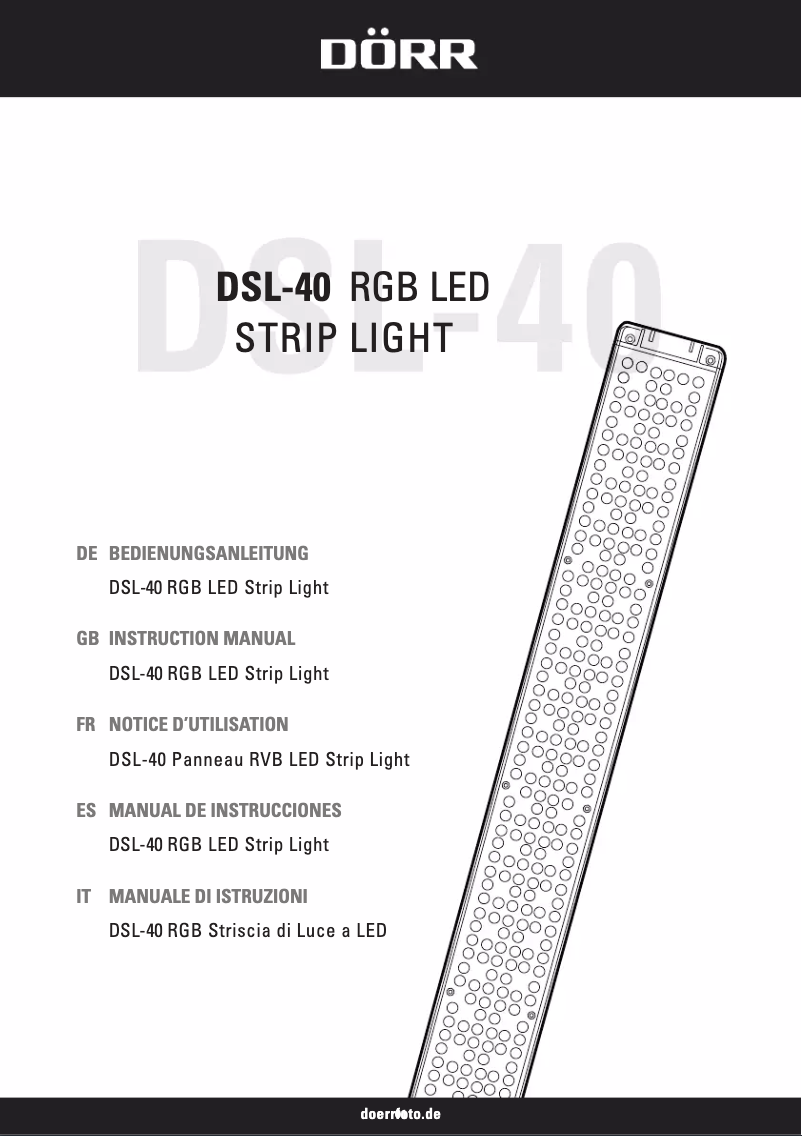 Image de la première page du manuel de l'appareil DSL-40