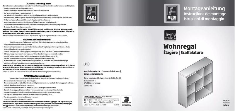 Page 1 de la notice Manuel utilisateur Living Style 45291