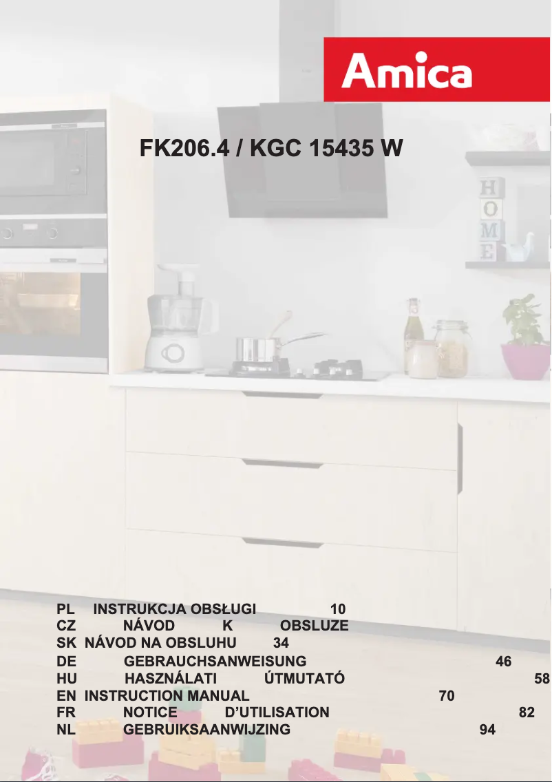 Page n°1 - Manuel utilisateur Amica KGC 15435 W