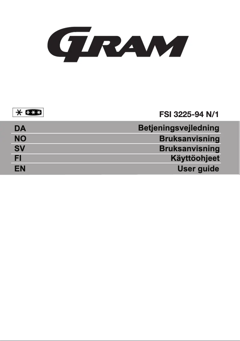 Image de la première page du manuel de l'appareil FSI 3225-94 N/1