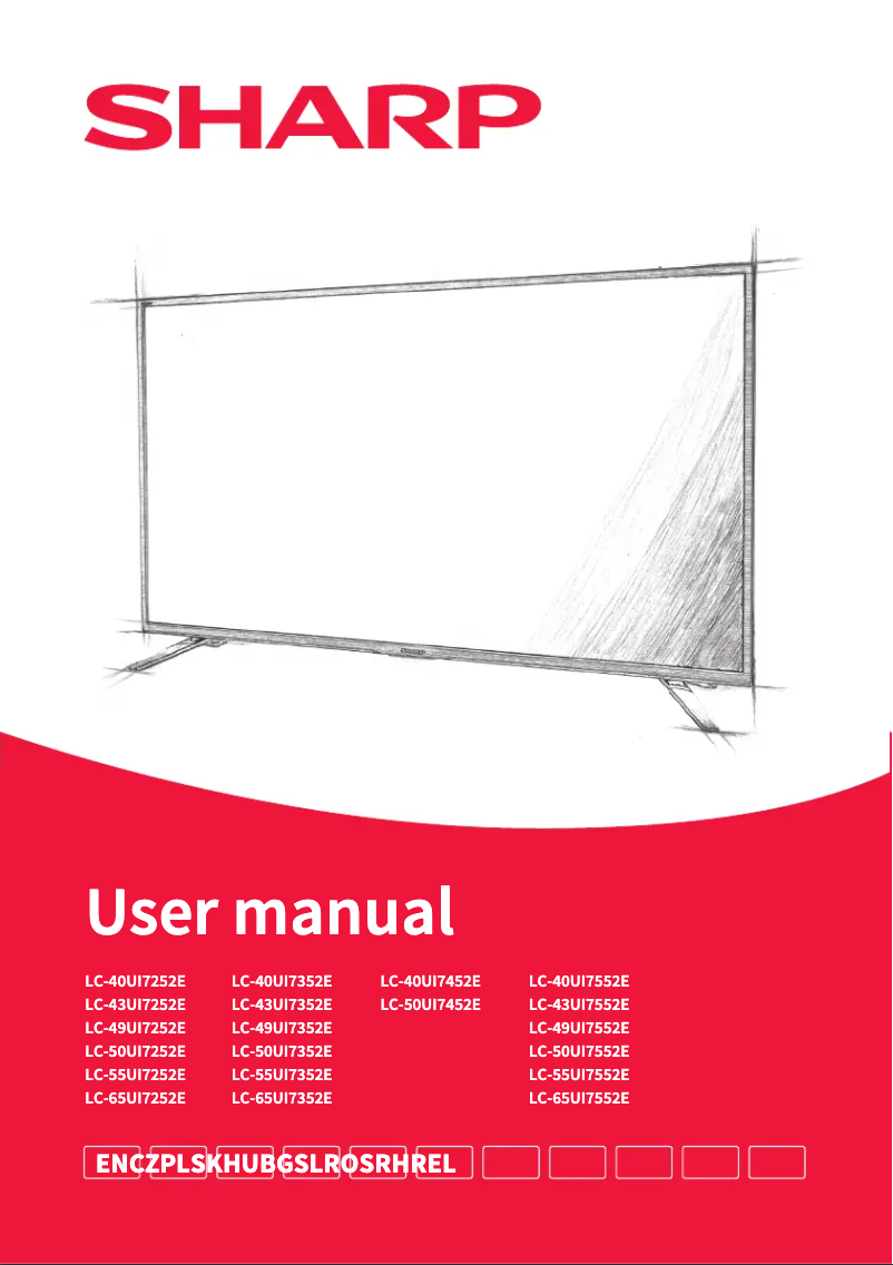 Page 1 de la notice Manuel utilisateur Sharp I40UI7352EB46D