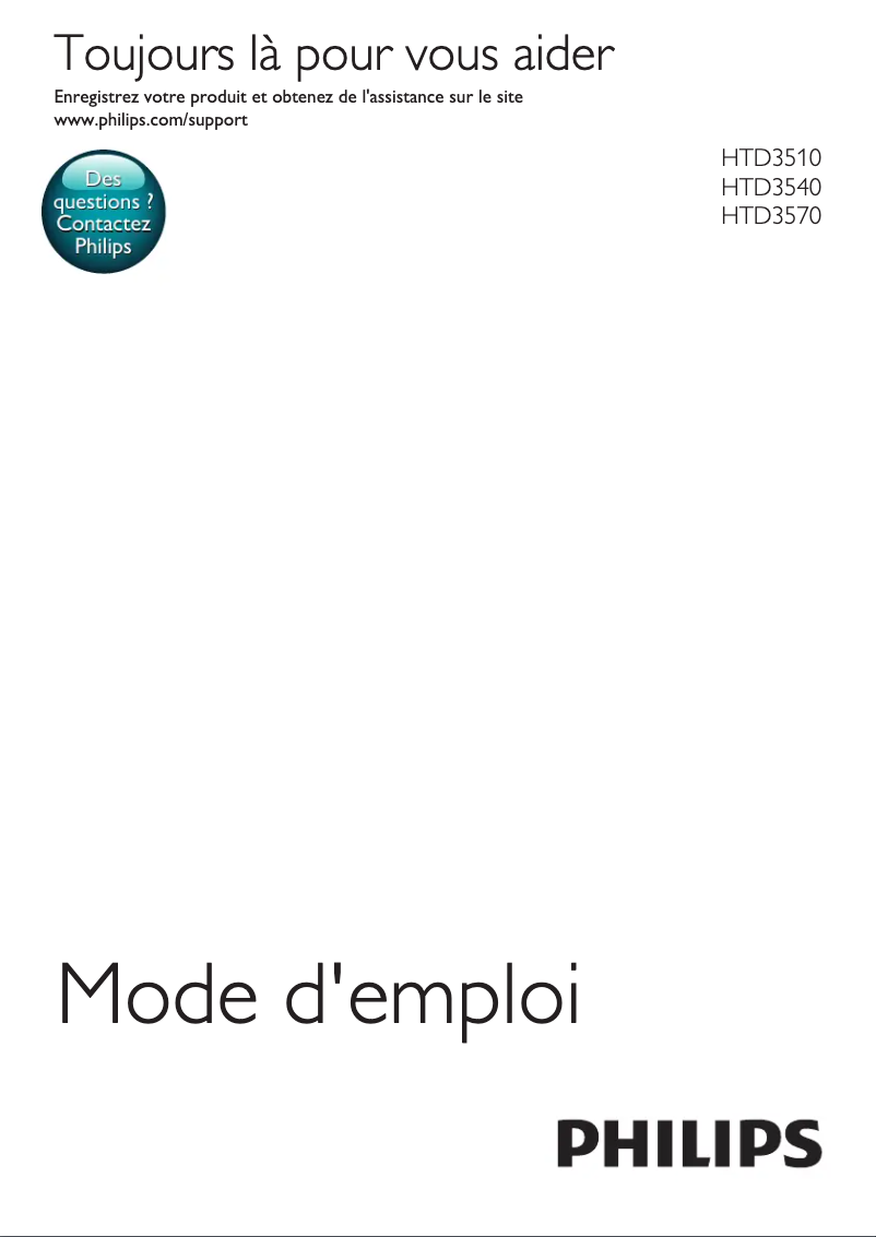 First page image of the manual for HTD3510