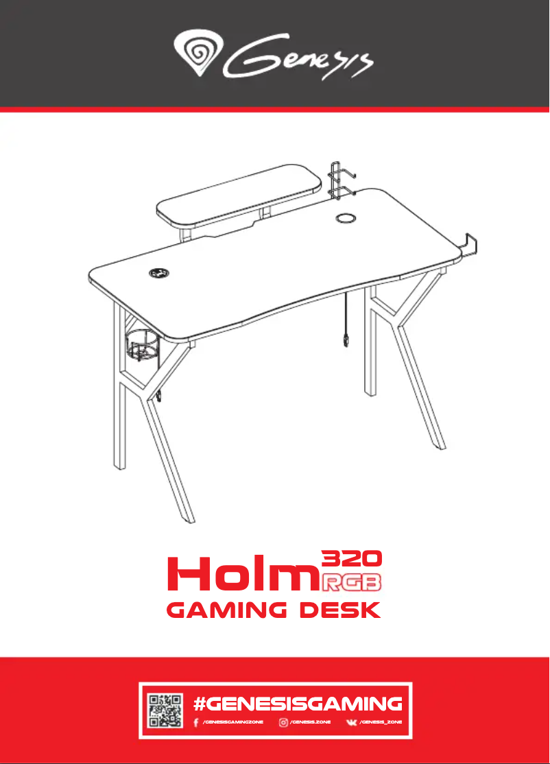 Page 1 de la notice Manuel utilisateur Genesis Holm 320 RGB