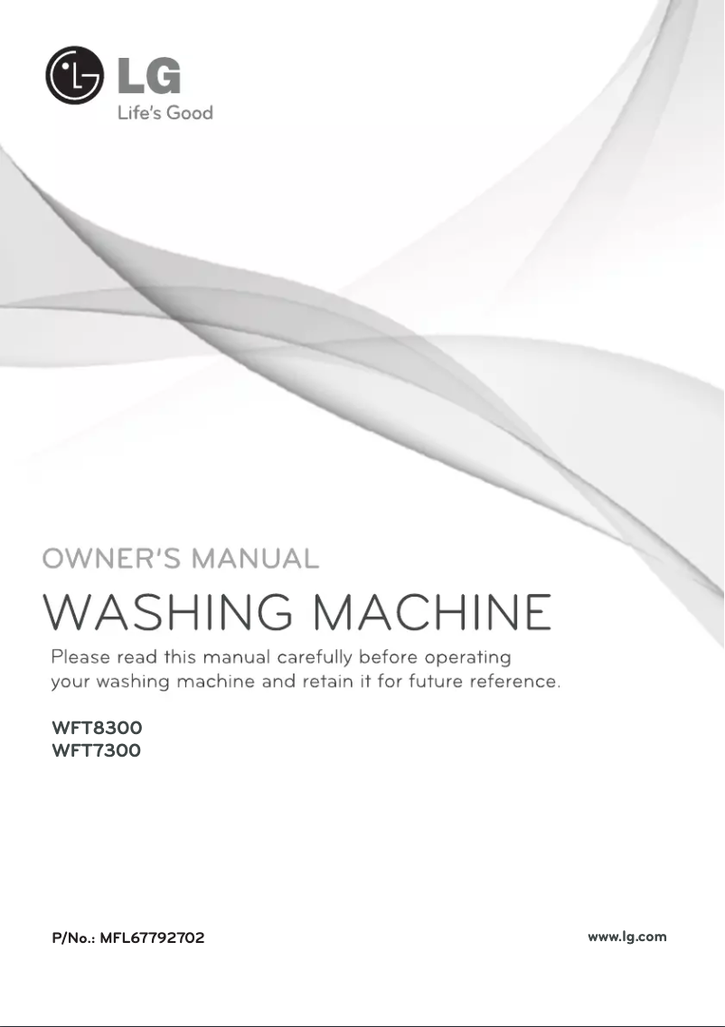 Image de la première page du manuel de l'appareil WFT7300