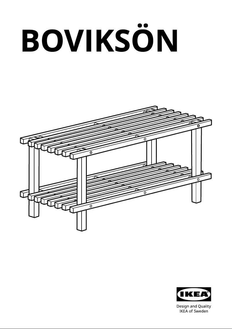 Page 1 de la notice Manuel utilisateur Ikea BOVIKSÖN 005.266.44