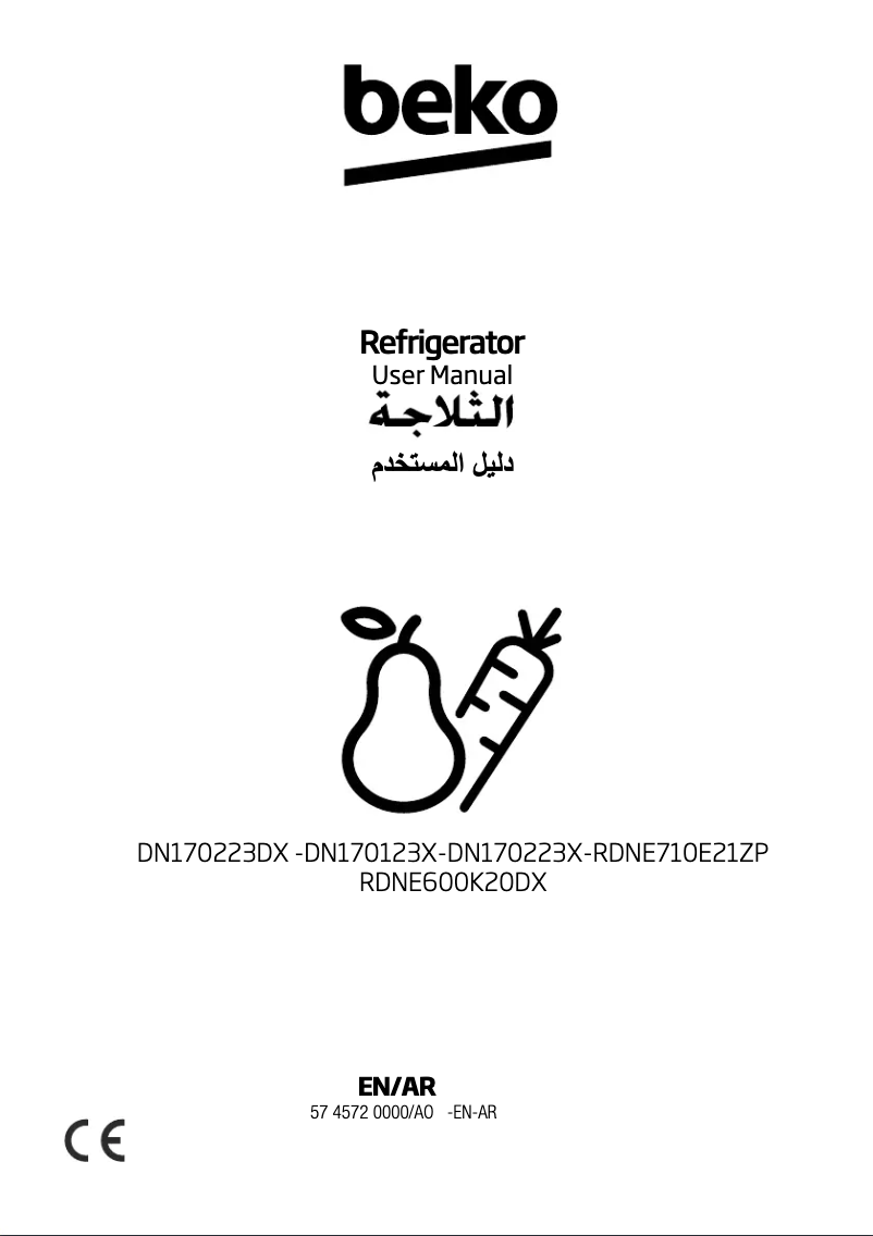 Page n°1 - Manuel utilisateur Beko RDNE600K20DX