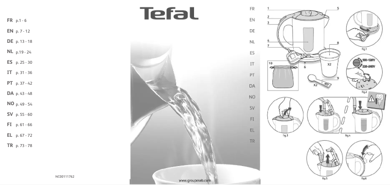 Page n°1 - Manuel utilisateur Tefal KO102810