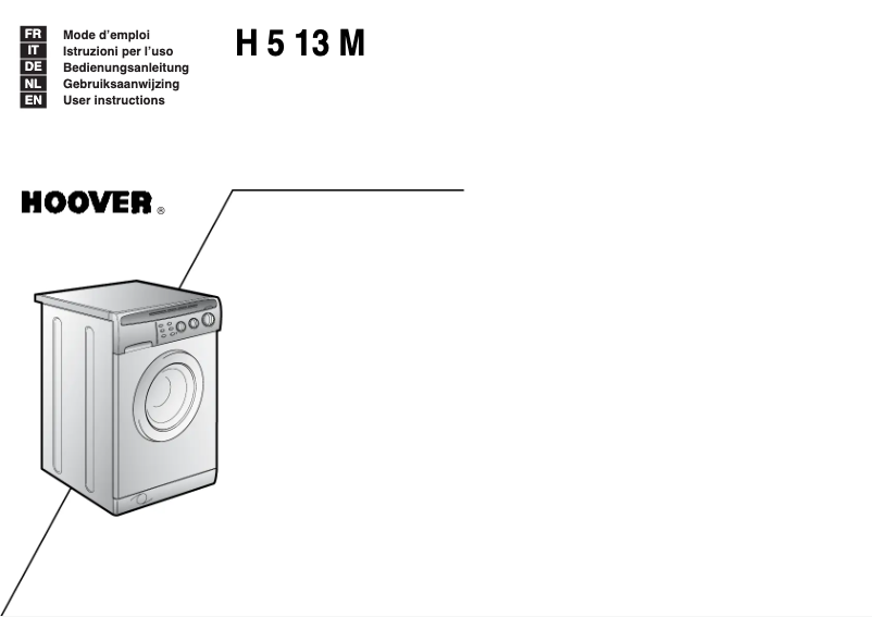 Page n°1 - Manuel utilisateur Hoover HP 13 ECE