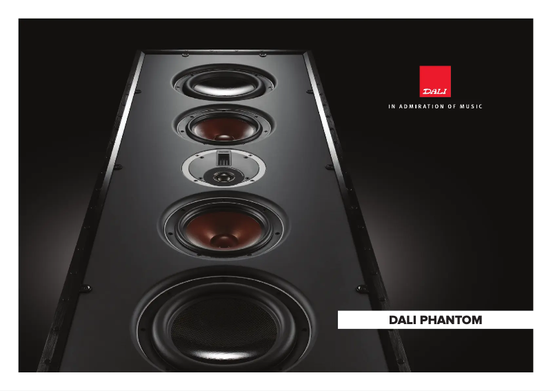 Page 1 de la notice Brochure Dali Phantom E-80