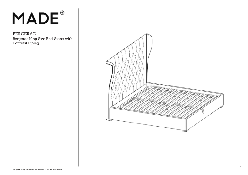 Image de la première page du manuel de l'appareil Bergerac