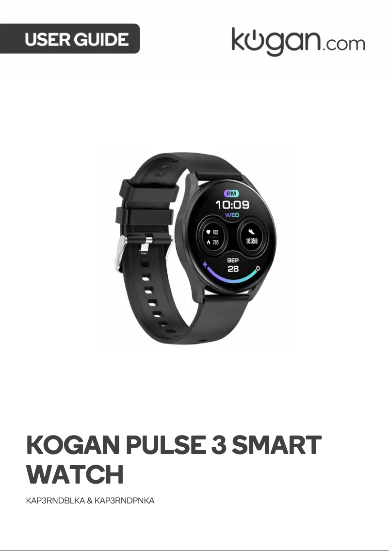 Page 1 de la notice Manuel utilisateur Kogan KAP3RNDPNKA