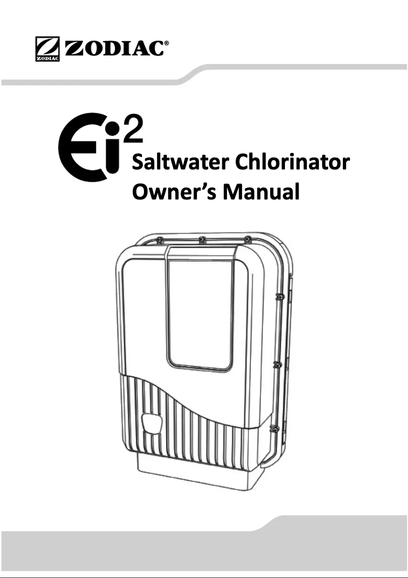 Page 1 de la notice Manuel utilisateur Zodiac Ei2